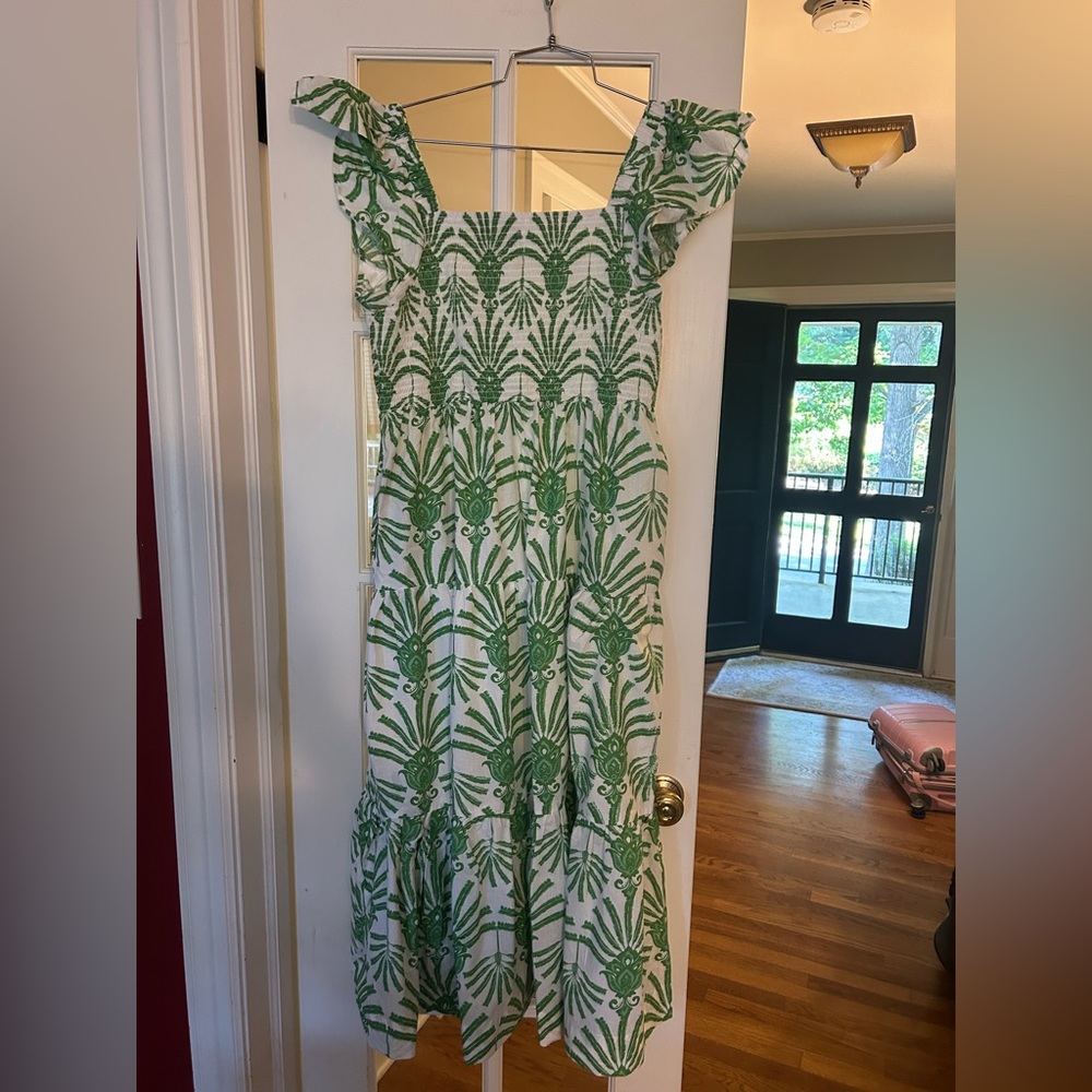 Boutique flutter sleeve sundress w/ smocking elastic top. Sz. Xl worn 1x